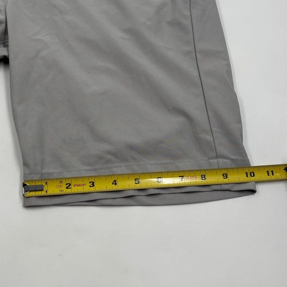 Johnnie-O Prep-Formance Men's 34 Gray Performance Flat Front Polyester Shorts
